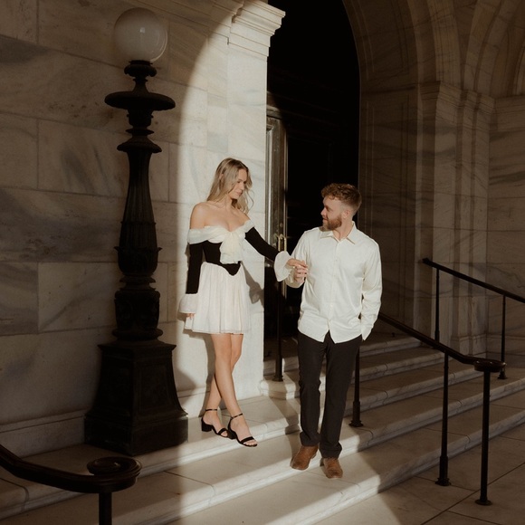 House of CB Alana Strapless Long Sleeve Minidress - Picture 4 of 7